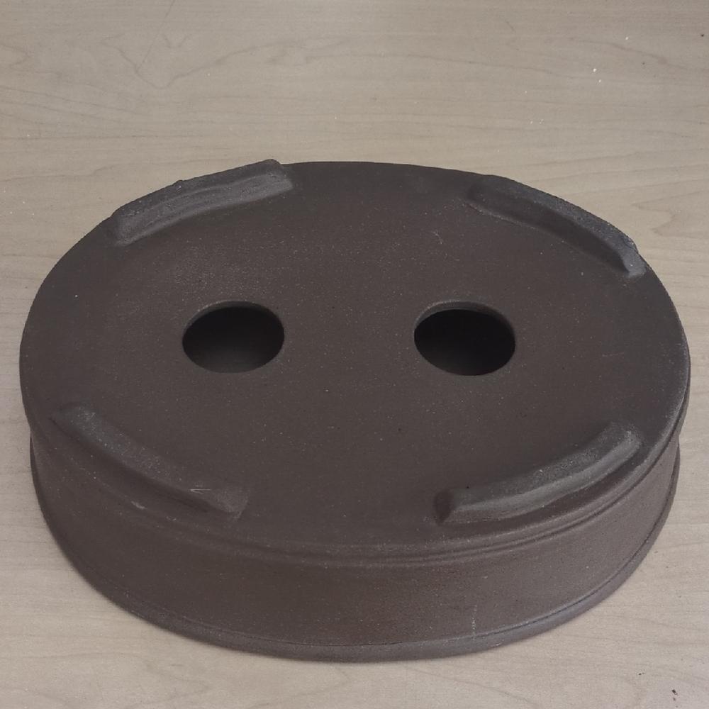 New Oval Brown Bonsai Ceramic Planter - Picture 2 of 3